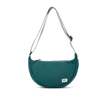 Load image into Gallery viewer, Farringdon Half Moon Bag in Teal Taslon
