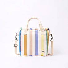Load image into Gallery viewer, Hampstead Lunch Bag in Pastel Multi Stripe Canvas