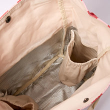 Load image into Gallery viewer, Hampstead Lunch Bag in Strawberry Stripe Canvas
