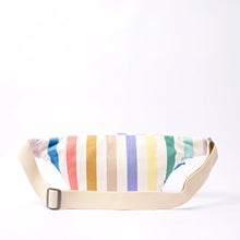 Load image into Gallery viewer, Mill Hill Crossbody Bag in Pastel Multi Stripe Cotton Canvas