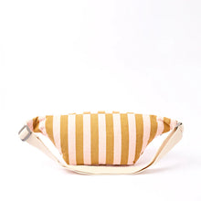 Load image into Gallery viewer, Mill Hill Crossbody Bag in Rose Gold Stripe Cotton Canvas