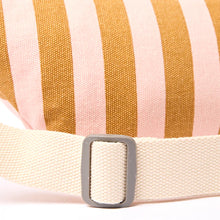 Load image into Gallery viewer, Mill Hill Crossbody Bag in Rose Gold Stripe Cotton Canvas