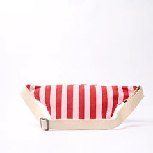 Load image into Gallery viewer, Mill Hill Crossbody Bag in Strawberry Stripe Cotton Canvas