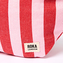 Load image into Gallery viewer, Mill Hill Crossbody Bag in Strawberry Stripe Cotton Canvas