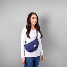 Load image into Gallery viewer, Farringdon Half Moon Bag in Teal Taslon
