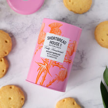 Load image into Gallery viewer, Truly Handmade Original Recipe Shortbread Biscuits With Spanish Clementine - 140g Tin