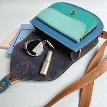 Load image into Gallery viewer, Ruby Brown Spot Upcycled Leather Handbag