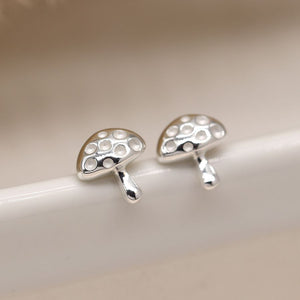 Sterling silver toadstool earrings