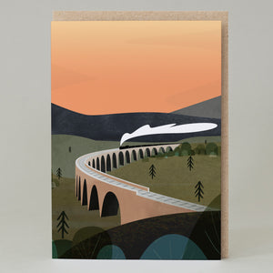 Glenfinnan Viaduct blank card