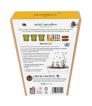 Load image into Gallery viewer, Seedball Mini-Meadow Bamboo Pots - Bee Mix