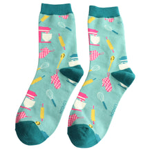 Load image into Gallery viewer, Miss Sparrow Home Baker Ladies Socks Duck Egg