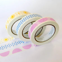 Load image into Gallery viewer, Blue Daisy 24mm wide paper tape