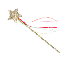 Load image into Gallery viewer, Glitter Star Wand Gold
