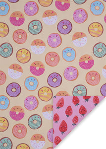 Donuts/Strawberries wrapping paper