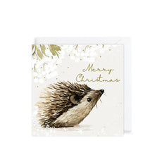 Load image into Gallery viewer, Hedgehog in the Snow - charity pack of 6 Christmas cards