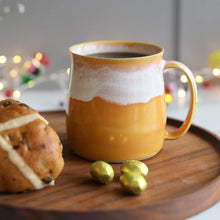 Load image into Gallery viewer, Speckled Yellow Glosters Handmade Mug