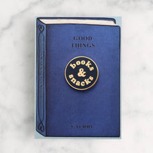Load image into Gallery viewer, Books & Snacks - Enamel Pin