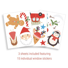 Load image into Gallery viewer, Fun Christmas Window Stickers Flatpack