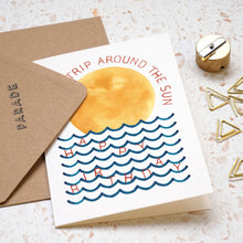 Load image into Gallery viewer, Trip Around the Sun Card