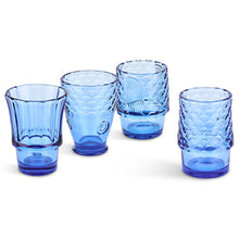 Load image into Gallery viewer, Fish Stacking Drinking Glass - Set of 4 - Blue