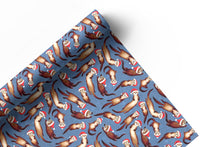 Load image into Gallery viewer, Christmas Otter wrapping paper Sheets: 500mm x 700mm flat sheets