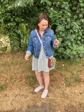 Load image into Gallery viewer, Agnes Tan Gold Leopard Upcycled Leather Handbag