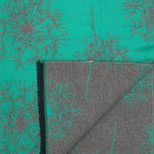 Load image into Gallery viewer, Dandelions scarf in jade green