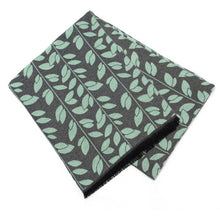 Load image into Gallery viewer, Leaves on stem scarf in mint green