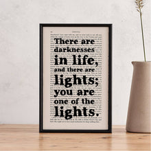 Load image into Gallery viewer, Dracula Framed Friendship 'Lights' Quote Print