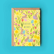 Load image into Gallery viewer, Spring Bunny & Floral Patterned Easter Card