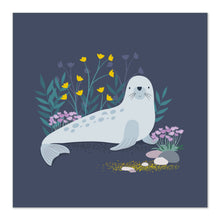 Load image into Gallery viewer, Blank Greetings Card | Art Card with Cute Seal Illustration