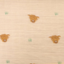 Load image into Gallery viewer, Highland Cow Muslin