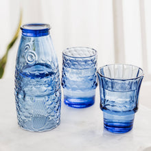 Load image into Gallery viewer, Fish Stacking Drinking Glass - Set of 4 - Blue