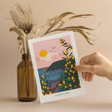 Load image into Gallery viewer, Coastal path - let's go outside greeting card