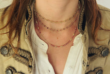 Load image into Gallery viewer, Horus Pink Tourmaline Gold Gemstone Necklace