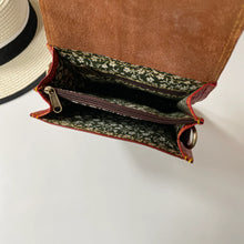 Load image into Gallery viewer, Billie Red Metallic Gold Upcycled Leather Handbag