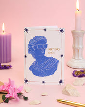 Load image into Gallery viewer, Birthday Icon Card | Gold Foil Greek Statue Sunglasses