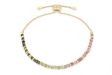 Load image into Gallery viewer, Mystical Tourmaline Gold Gemstone Bracelet