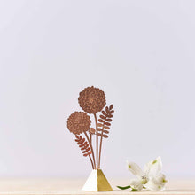Load image into Gallery viewer, Dahlia Tiny Bouquet - Copper (rose gold)