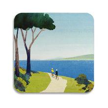 Load image into Gallery viewer, Cycling by the Sea Coaster