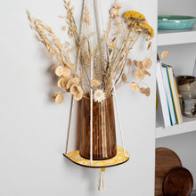 Load image into Gallery viewer, Hanging Plant Shelf - Yellow Daisy