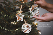 Load image into Gallery viewer, Wreath Shaped Christmas Tree Scented Soy Wax Tree Decorations
