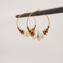 Load image into Gallery viewer, Consta - krobo hoop earrings