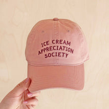Load image into Gallery viewer, Ice Cream Appreciation Society - Cotton Baseball Cap - Dusty Rose
