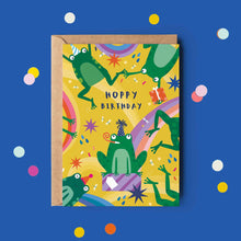 Load image into Gallery viewer, Frogs Children's Generic Birthday Card | Frog Birthday Card