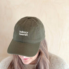 Load image into Gallery viewer, Bakery Tourist - Cotton Baseball Cap - Olive