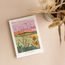 Load image into Gallery viewer, Sunset stroll let's go outside greeting card nature outdoor