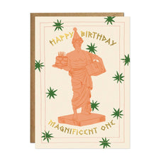 Load image into Gallery viewer, Magnificent One Birthday Card | Gold Foil Greek Statue Art