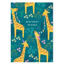Load image into Gallery viewer, Birthday Wishes Giraffe Birthday Card