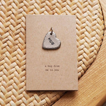 Load image into Gallery viewer, ‘Hug’ Heart Keyring Charm